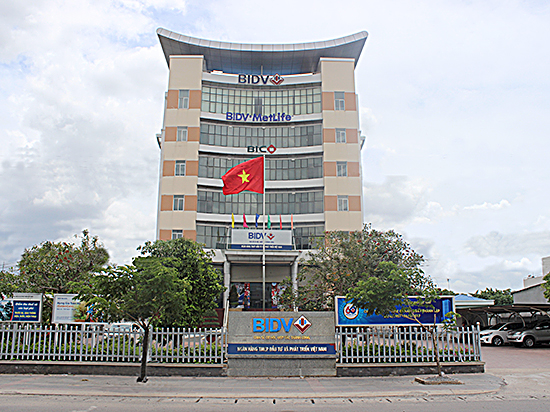 Trụ sở Chi nhánh BIDV Phú Mỹ.