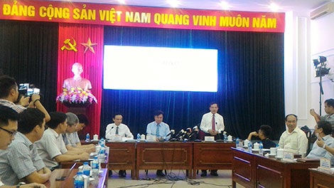 Các đại biểu dự buổi họp báo