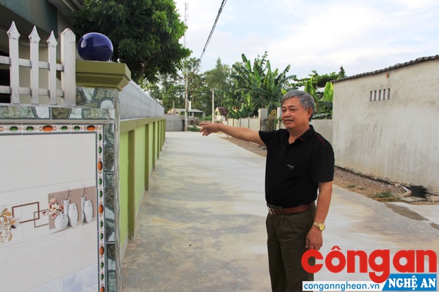 Người đàn ông hiến đất trị giá 400 triệu đồng làm đường nông thôn mới