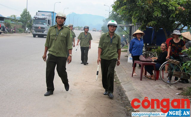 Lực lượng Công an xã được tăng cường trang bị để hoàn thành tốt nhiệm vụ