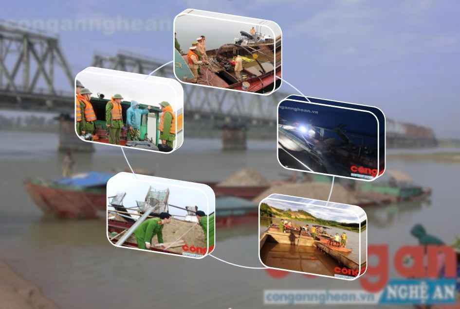 Đấu tranh với hành vi khai thác cát sỏi trái phép là quá trình lâu dài, đòi hỏi sự chung tay giữa các lực lượng và chính quyền, người dân các địa phương. Đồ họa: B.N