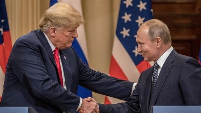 Tổng thống Donald Trump và Tổng thống Vladimir Putin tại cuộc họp báo chung hôm 16-7 ở Phần Lan.