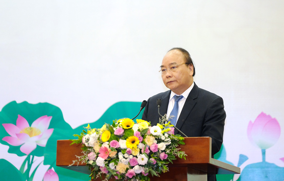 Thủ tướng Nguyễn Xuân Phúc phát biểu chỉ đạo tại hội nghị.