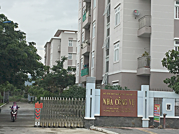 Nhà công vụ của Bộ chỉ huy Quân sự tỉnh tại phường Long Tâm, TP. Bà Rịa là cơ sở nhà, đất thuộc tài sản công do quân đội quản lý, sử dụng.  