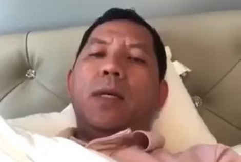 Hình ảnh ông Tâm xuất hiện trong video trên mạng để 