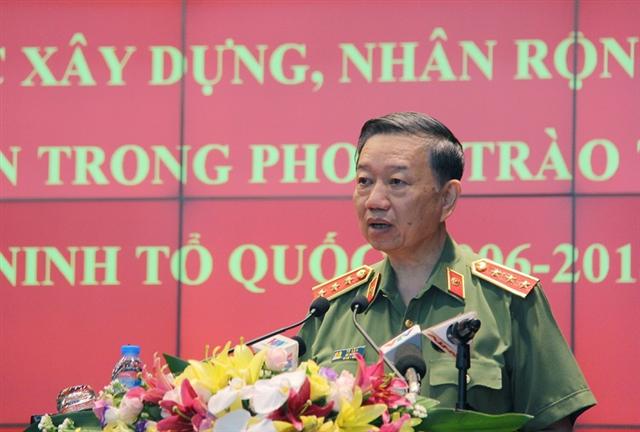 Bộ trưởng Tô Lâm phát biểu tại Hội nghị.