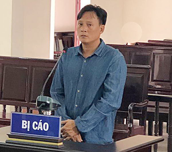 Bị cáo Phạm Văn Bình tại TAND tỉnh.