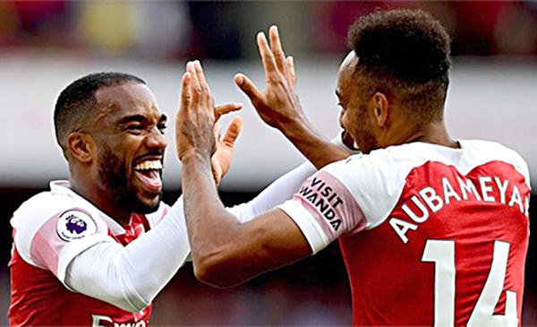 Khi bộ đôi Lacazette và Aubameyang chơi tốt, Arsenal tiếp tục có những kết quả tích cực và thuyết phục.