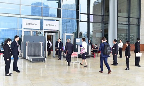 Lực lượng Cảnh vệ làm nhiệm vụ tại Hội nghị WEF ASEAN 2018.
