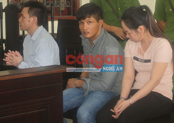 Các bị cáo tại phiên tòa