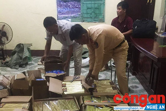 Số pháo lậu bị bắt giữ