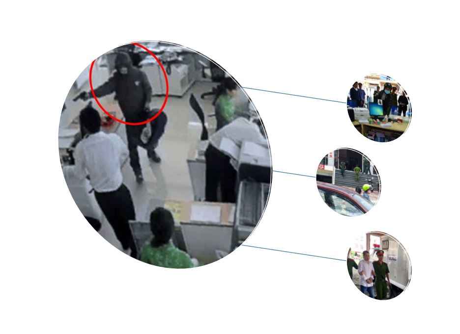 Tội phạm cướp ngân hàng có chiều hướng gia tăng trong thời gian qua. Đồ họa: B.N