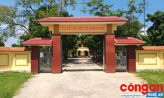 Trụ sở UBND xã Nam Giang, nơi có nhiều cán bộ bị kỷ luật do buông lỏng công tác quản lý về đất đai