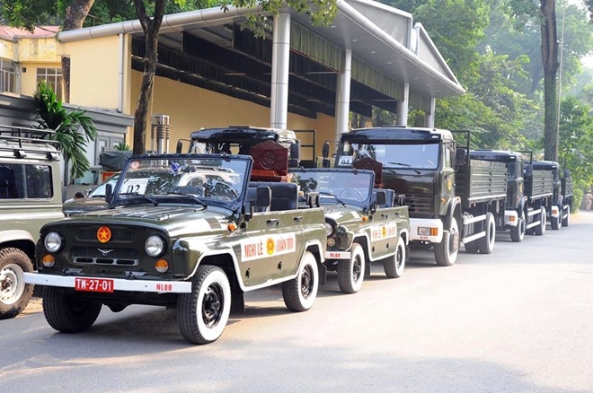Xe nghi lễ chuẩn bị.