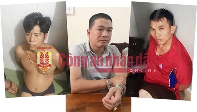 Các đối tượng Nguyễn Thuỳ Viễn, Trần Ngọc Hưng và Nguyễn Mạnh Trường.
