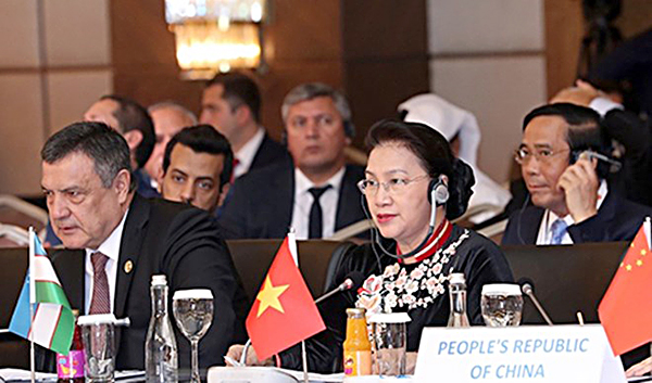 Chủ tịch Quốc hội Nguyễn Thị Kim Ngân tại Hội nghị Chủ tịch Quốc hội các nước Á Âu.