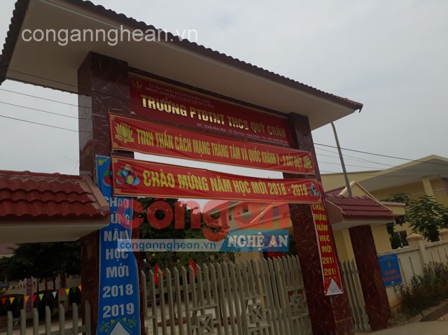 Trường PTDTNT, THCS Quỳ Châu, nơi ông Phạm Mạnh Hùng làm Hiệu trưởng đã để xảy ra nhiều sai phạm nghiêm trọng