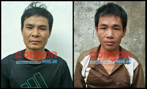 2 đối tượng Trần Văn Truyền và Nguyễn Chung Kết tại cơ quan Công an