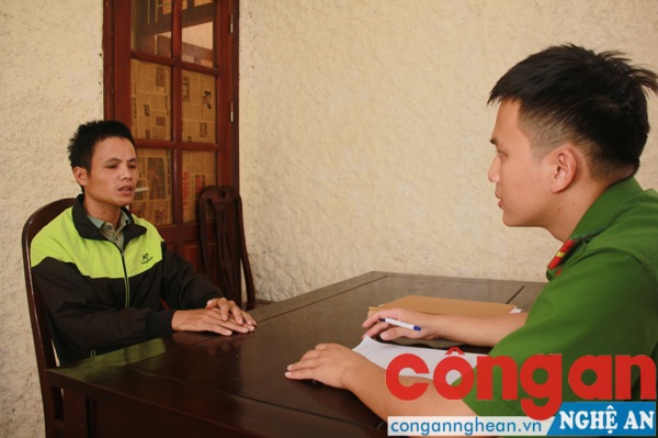 Đối tượng Từ Trọng Hóa tại Cơ quan Công an