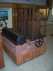 Mô hình máy tạo băng của John Gorrie được lưu giữ tại bảo tàng John Gorrie, Apalachicola, Florida.