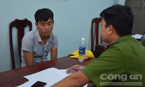 Đối tượng Trần Văn Quang tại cơ quan điều tra