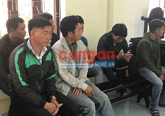 Các bị cáo tại tòa