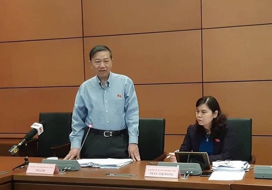 Bộ trưởng Tô Lâm phát biểu thảo luận tại Tổ.