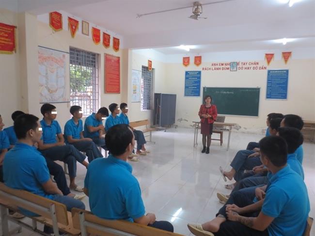 Một giờ lên lớp của các học viên ở Cơ sở Cai nghiện ma túy số 5