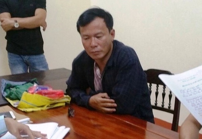 Trần Ngọc Châu tại Công an Quảng Bình.