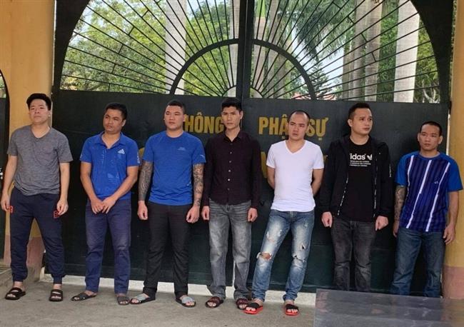 Các đối tượng đã bị bắt giữ.