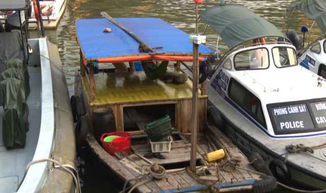 Phương tiện vi phạm bị lực lượng chức năng thu giữ