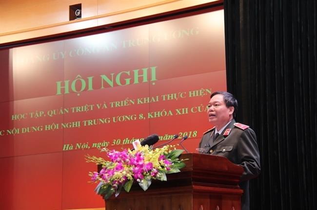 Thiếu tướng Đào Gia Bảo phát biểu khai mạc hội nghị