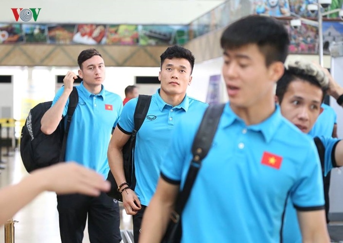 Đây là chuyến bay thẳng do Vietnam Airlines sắp xếp đưa ĐT Việt Nam cùng các CĐV sang Bacolod, Philippines cổ vũ cho thầy trò HLV Park Hang Seo.