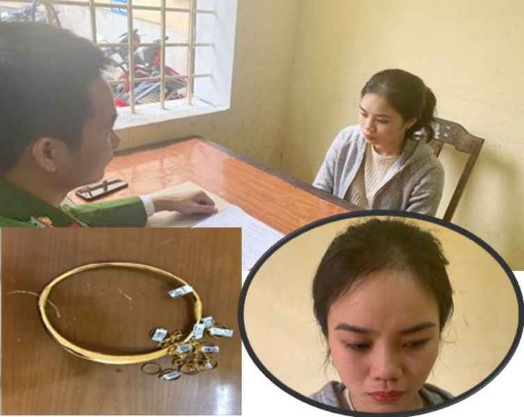 Đối tượng Nguyễn Thị Hằng cùng tang vật
