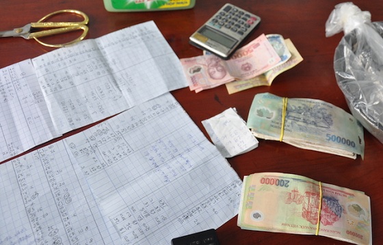 Tang vật thu giữ.