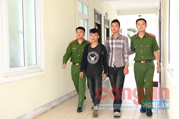2 đối tượng Tuấn Và Dũng tại cơ quan điều tra
