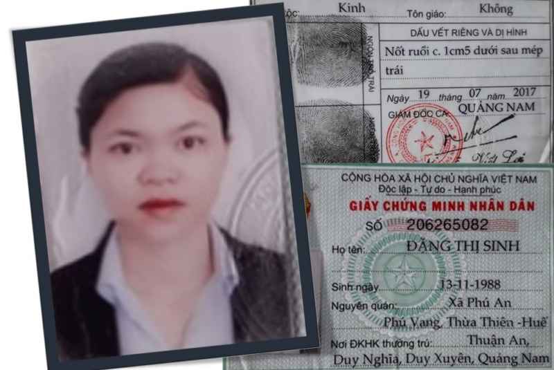 Đối tượng Đặng Thị Sinh