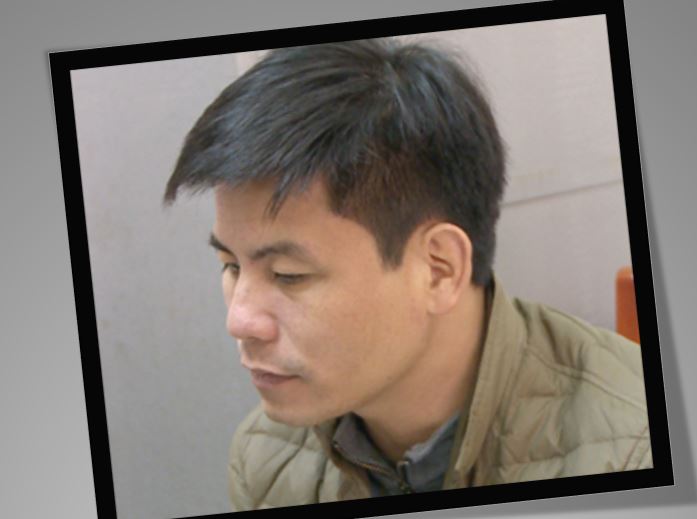 Lê Thảo Nguyên tại cơ quan Công an