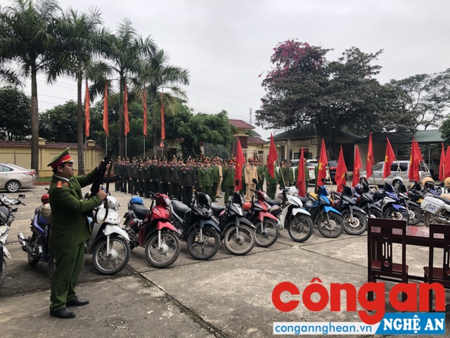 Công an huyện Anh Sơn phát tín hiệu ra quân