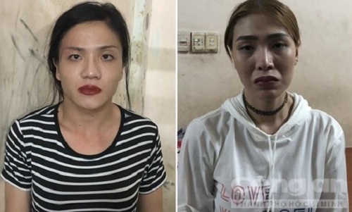 Hai đối tượng tại cơ quan công an