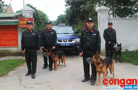 Đội Cảnh sát Quản lý, huấn luyện và sử dụng động vật nghiệp vụ lên đường tuần tra