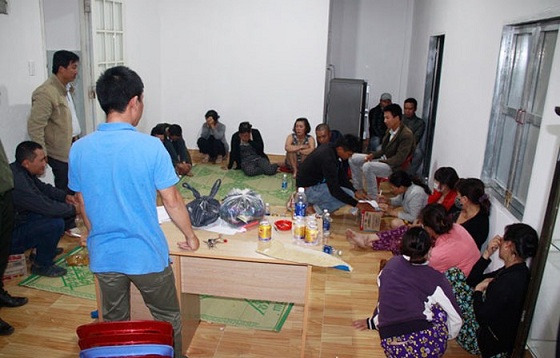 Hiện trường vụ đánh bạc