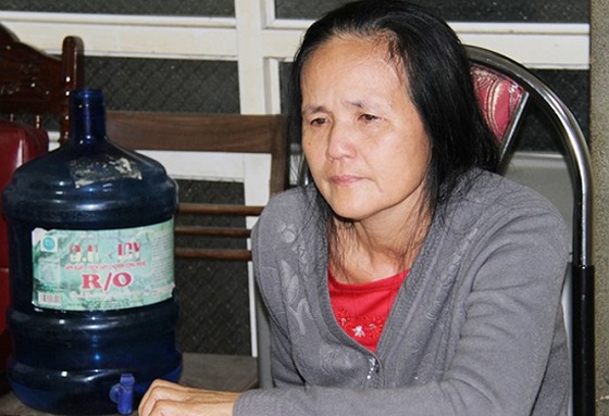 Đối tượng Phạm Thị Yến tại cơ quan công an
