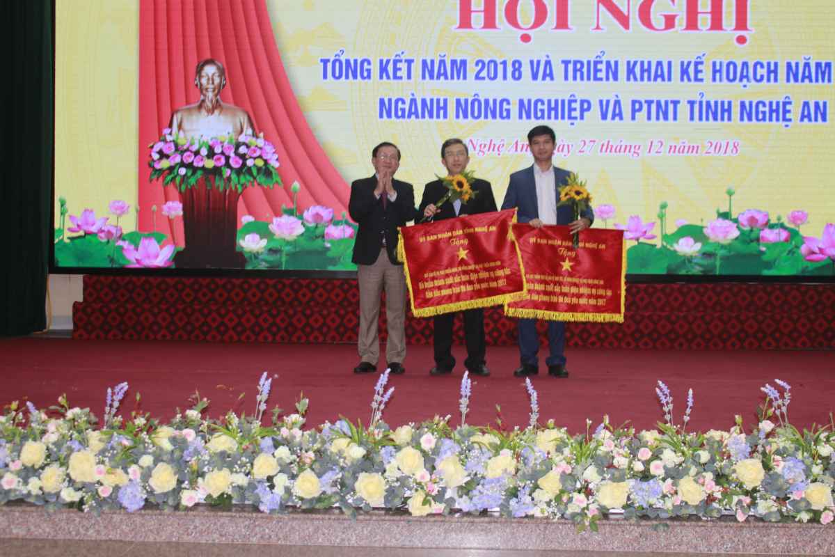 Nhận Cờ Thi đua UBND tỉnh