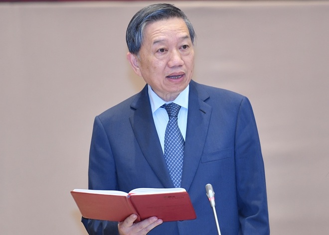 Bộ trưởng Tô Lâm phát biểu tại Hội nghị.
