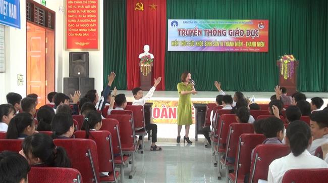 Nhiều hoạt động truyền thông về sức khỏe sinh sản vị thành niên  đã tạo bước chuyển biến lớn trong việc nâng cao chất lượng dân số