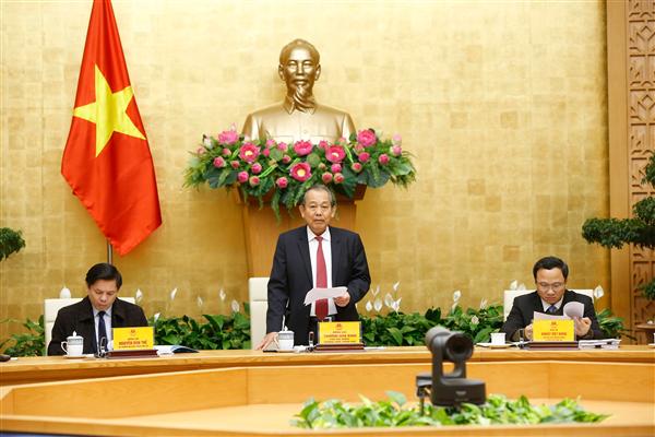 Phó Thủ tướng Trương Hòa Bình phát biểu tại Hội nghị. Ảnh: VGP/Lê Sơn
