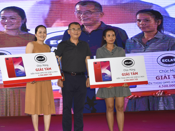 Công ty TNHH Eclat Việt Nam (KCN Mỹ Xuân A2, TX.Phú Mỹ) tổ chức rút thăm trúng thưởng dành cho NLĐ.