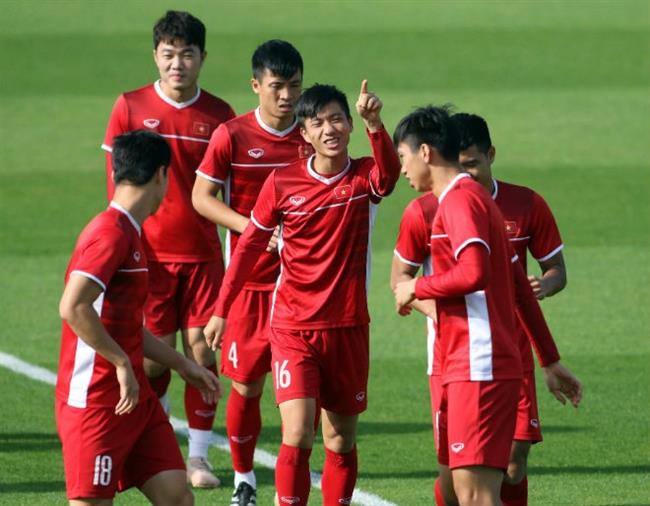 Các cầu thủ trên sân tập trạng thái tâm lý khá tốt, vui vẻ và sẵn sàng cho trận đấu với Iran
