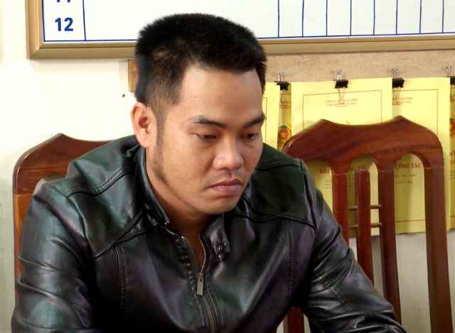 Đối tượng Võ Hoàng Quang tại Cơ quan Công an